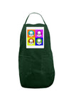 Clown Face Pop Art Panel Dark Adult Apron-Bib Apron-TooLoud-Hunter-One-Size-Davson Sales