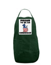 Proud to Be an Americat Panel Dark Adult Apron by TooLoud-Bib Apron-TooLoud-Hunter-One-Size-Davson Sales