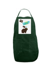 TooLoud Oh Snap Chocolate Easter Bunny Panel Dark Adult Apron-Bib Apron-TooLoud-Hunter-One-Size-Davson Sales
