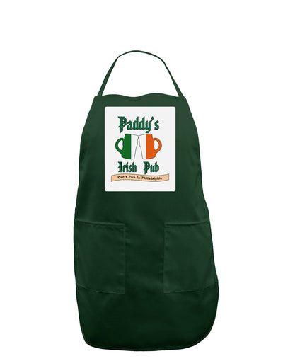 Paddy's Irish Pub Panel Dark Adult Apron by TooLoud-Bib Apron-TooLoud-Hunter-One-Size-Davson Sales