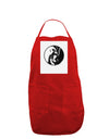 TooLoud Yin Yang Chicken Panel Dark Adult Apron-Bib Apron-TooLoud-Red-One-Size-Davson Sales