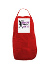 Ride It Purple Panel Dark Adult Apron-Bib Apron-TooLoud-Red-One-Size-Davson Sales