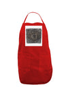 Stone Carving Watercolor Panel Dark Adult Apron-Bib Apron-TooLoud-Red-One-Size-Davson Sales