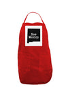 New Mexico - United States Shape Panel Dark Adult Apron by TooLoud-Bib Apron-TooLoud-Red-One-Size-Davson Sales