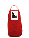 Idaho - United States Shape Panel Dark Adult Apron by TooLoud-Bib Apron-TooLoud-Red-One-Size-Davson Sales