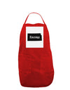 Kansas - United States Shape Panel Dark Adult Apron by TooLoud-Bib Apron-TooLoud-Red-One-Size-Davson Sales