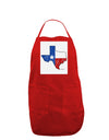 State of Texas Flag Design - Distressed Panel Dark Adult Apron-Bib Apron-TooLoud-Red-One-Size-Davson Sales