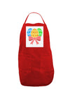 Easter Eggs With Bow Panel Dark Adult Apron by TooLoud-Bib Apron-TooLoud-Red-One-Size-Davson Sales