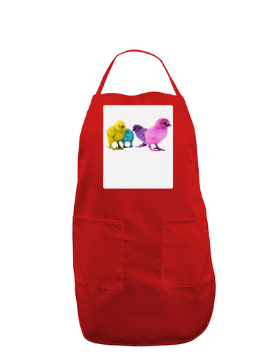 Real Life Peepers Panel Dark Adult Apron-Bib Apron-TooLoud-Red-One-Size-Davson Sales