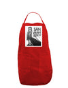 San Francisco Text Bay Bridge Panel Dark Adult Apron-Bib Apron-TooLoud-Red-One-Size-Davson Sales