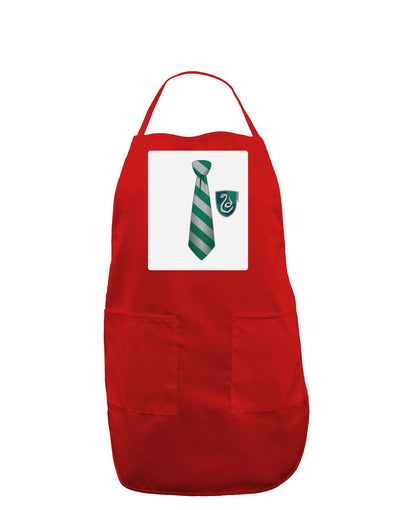 Wizard Tie Green and Silver Panel Dark Adult Apron-Bib Apron-TooLoud-Red-One-Size-Davson Sales