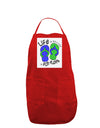 Life is Better in Flip Flops - Blue and Green Panel Dark Adult Apron-Bib Apron-TooLoud-Red-One-Size-Davson Sales