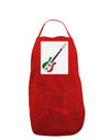 Mexican Flag Guitar Design Panel Dark Adult Apron by TooLoud-Bib Apron-TooLoud-Red-One-Size-Davson Sales