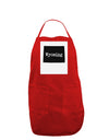 TooLoud Wyoming - United States Shape Panel Dark Adult Apron-Bib Apron-TooLoud-Red-One-Size-Davson Sales