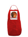 Planet Mars Text Panel Dark Adult Apron-Bib Apron-TooLoud-Red-One-Size-Davson Sales