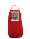 Solar System Squares Panel Dark Adult Apron-Bib Apron-TooLoud-Red-One-Size-Davson Sales