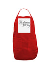 Halloween Current Year Script Text Panel Dark Adult Apron-Bib Apron-TooLoud-Red-One-Size-Davson Sales