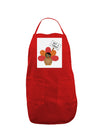 Thanksgiving Turkey in Disguise Panel Dark Adult Apron by TooLoud-Bib Apron-TooLoud-Red-One-Size-Davson Sales