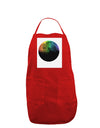 Rainbow Moon Panel Dark Adult Apron-Bib Apron-TooLoud-Red-One-Size-Davson Sales