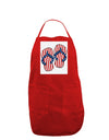 Stars and Stripes Flip Flops Panel Dark Adult Apron-Bib Apron-TooLoud-Red-One-Size-Davson Sales