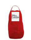 Happy Easter with Cross Panel Dark Adult Apron by TooLoud-Bib Apron-TooLoud-Red-One-Size-Davson Sales