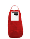 Oklahoma - United States Shape Panel Dark Adult Apron by TooLoud-Bib Apron-TooLoud-Red-One-Size-Davson Sales