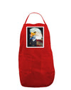 Patriotic Bald Eagle - American Flag Panel Dark Adult Apron by TooLoud-Bib Apron-TooLoud-Red-One-Size-Davson Sales