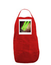 Laser Eyes Cat in Space Design Panel Dark Adult Apron by TooLoud-Bib Apron-TooLoud-Red-One-Size-Davson Sales