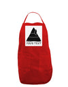 Personalized Matching Elf Family Design - Your Text Panel Dark Adult Apron-Bib Apron-TooLoud-Red-One-Size-Davson Sales