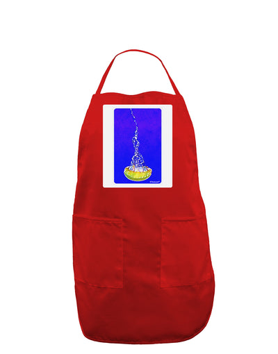 Solo Jellyfish Watercolor Panel Dark Adult Apron-Bib Apron-TooLoud-Red-One-Size-Davson Sales