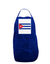 Cuba Flag Cubana Panel Dark Adult Apron by TooLoud-Bib Apron-TooLoud-Royal Blue-One-Size-Davson Sales