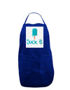 Suck It Popsicle Panel Dark Adult Apron-Bib Apron-TooLoud-Royal Blue-One-Size-Davson Sales