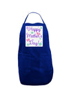 Happy Mother's Day Design Panel Dark Adult Apron by TooLoud-Bib Apron-TooLoud-Royal Blue-One-Size-Davson Sales