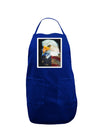 Patriotic Bald Eagle - American Flag Panel Dark Adult Apron by TooLoud-Bib Apron-TooLoud-Royal Blue-One-Size-Davson Sales