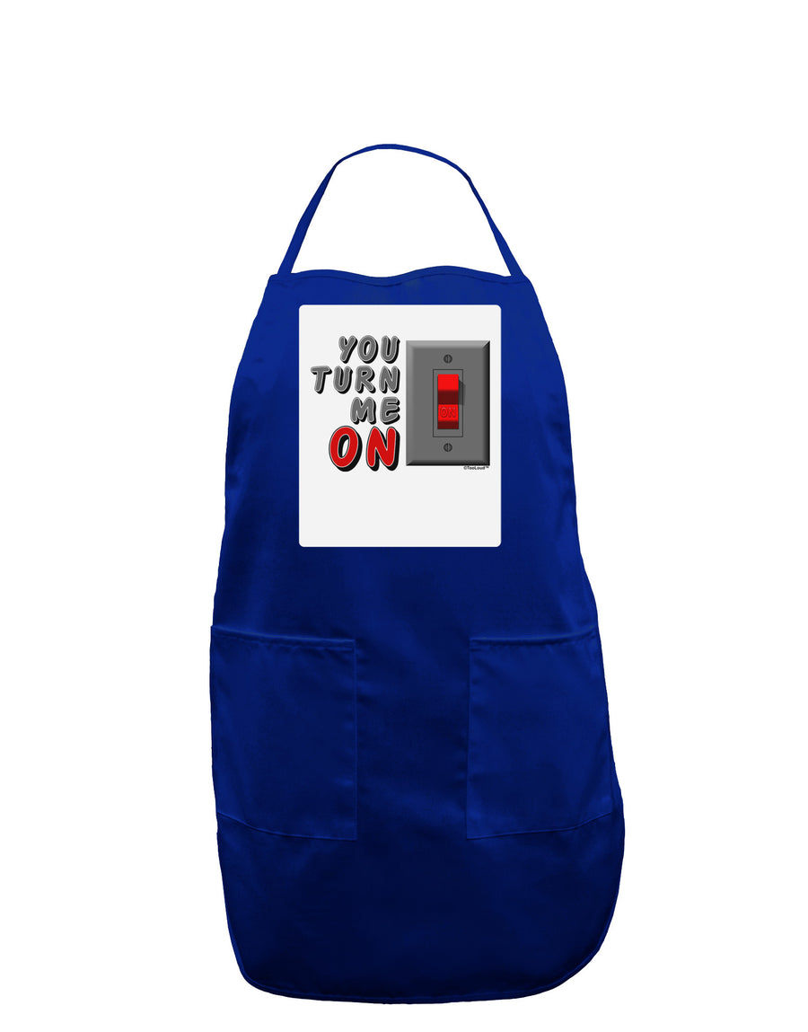 You Turn Me On Switch Panel Dark Adult Apron-Bib Apron-TooLoud-Black-One-Size-Davson Sales