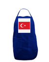 Turkey Flag Panel Dark Adult Apron by TooLoud-Bib Apron-TooLoud-Royal Blue-One-Size-Davson Sales