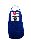 I Heart My Havanese Panel Dark Adult Apron by TooLoud-Bib Apron-TooLoud-Royal Blue-One-Size-Davson Sales