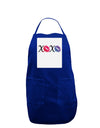 XOXO Kisses Panel Dark Adult Apron-Bib Apron-TooLoud-Royal Blue-One-Size-Davson Sales