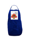 Thanksgiving Turkey in Disguise Panel Dark Adult Apron by TooLoud-Bib Apron-TooLoud-Royal Blue-One-Size-Davson Sales