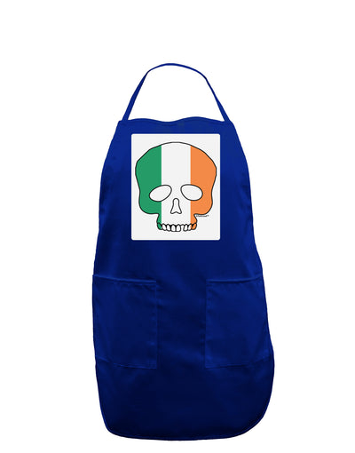 Skull Flag Ireland Panel Dark Adult Apron-Bib Apron-TooLoud-Royal Blue-One-Size-Davson Sales