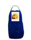 Lion Watercolor 3 Panel Dark Adult Apron-Bib Apron-TooLoud-Royal Blue-One-Size-Davson Sales