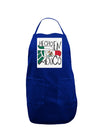 Hecho en Mexico Design - Mexican Flag Panel Dark Adult Apron by TooLoud-Bib Apron-TooLoud-Royal Blue-One-Size-Davson Sales