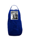 UFO Sighting - Extraterrestrial Panel Dark Adult Apron by TooLoud-Bib Apron-TooLoud-Royal Blue-One-Size-Davson Sales