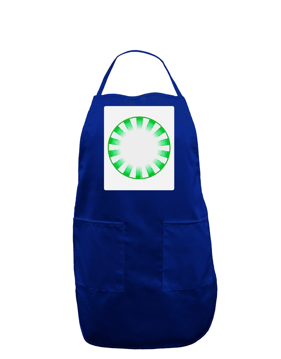 Watercolor Spearmint Panel Dark Adult Apron-Bib Apron-TooLoud-Black-One-Size-Davson Sales