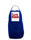 Love Bomb Text Panel Dark Adult Apron-Bib Apron-TooLoud-Royal Blue-One-Size-Davson Sales