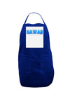 Hawaii Ocean Bubbles Panel Dark Adult Apron by TooLoud-Bib Apron-TooLoud-Royal Blue-One-Size-Davson Sales