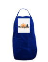 Morningwood Company Funny Panel Dark Adult Apron by TooLoud-Bib Apron-TooLoud-Royal Blue-One-Size-Davson Sales