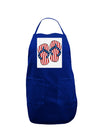 Stars and Stripes Flip Flops Panel Dark Adult Apron-Bib Apron-TooLoud-Royal Blue-One-Size-Davson Sales