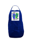 Life is Better in Flip Flops - Blue and Green Panel Dark Adult Apron-Bib Apron-TooLoud-Royal Blue-One-Size-Davson Sales