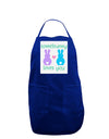 Somebunny Loves You Panel Dark Adult Apron by TooLoud-Bib Apron-TooLoud-Royal Blue-One-Size-Davson Sales